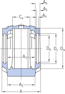 Gối đỡ 2 nửa SKF SNL 218 2 Gối đỡ 2 nửa SKF SNL 218 - Image 2