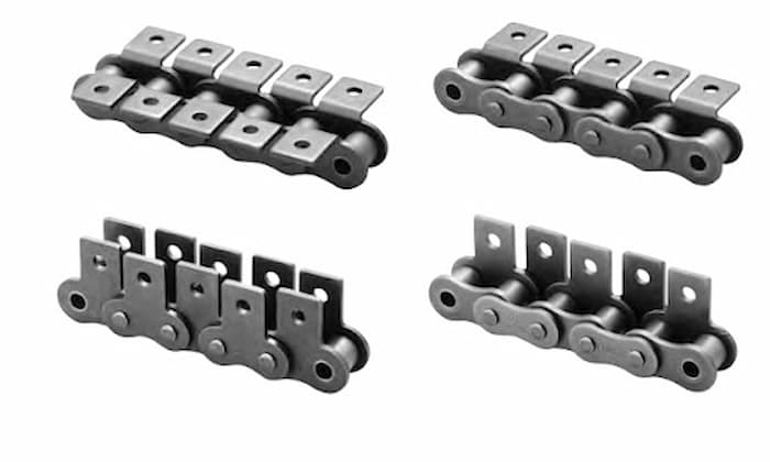 Xích tải có tay gá 3 Xích tải có tay gá là gì? Ứng dụng xích băng tải có tay gá