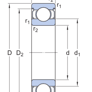 Vòng bi 6208CM C&U