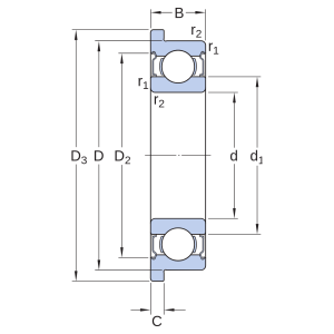 Vòng bi WBB1-8706 R-2Z SKF