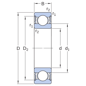 Vòng bi 624-2RS1 SKF