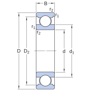 Vòng bi 63/28/C3 SKF