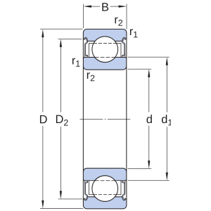 Vòng bi 6214-2Z/VA208 SKF