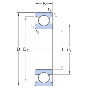 Vòng bi 6215 M/C3 SKF