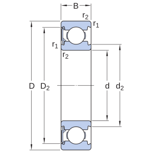 Vòng bi 6302-RSH SKF