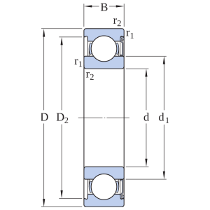 Vòng bi 6312-Z/HC5C3 SKF