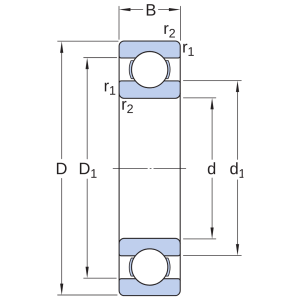 Vòng bi 6222/HC5C3 SKF