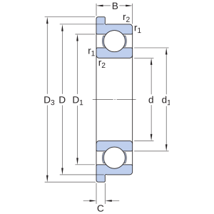 Vòng bi D/W R144 R SKF