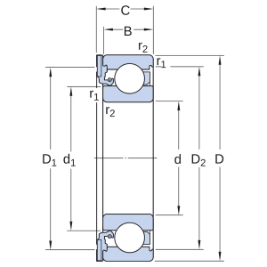 Vòng bi ICOS-D1B04 TN9 SKF