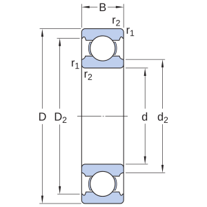Vòng bi W 6303 SKF